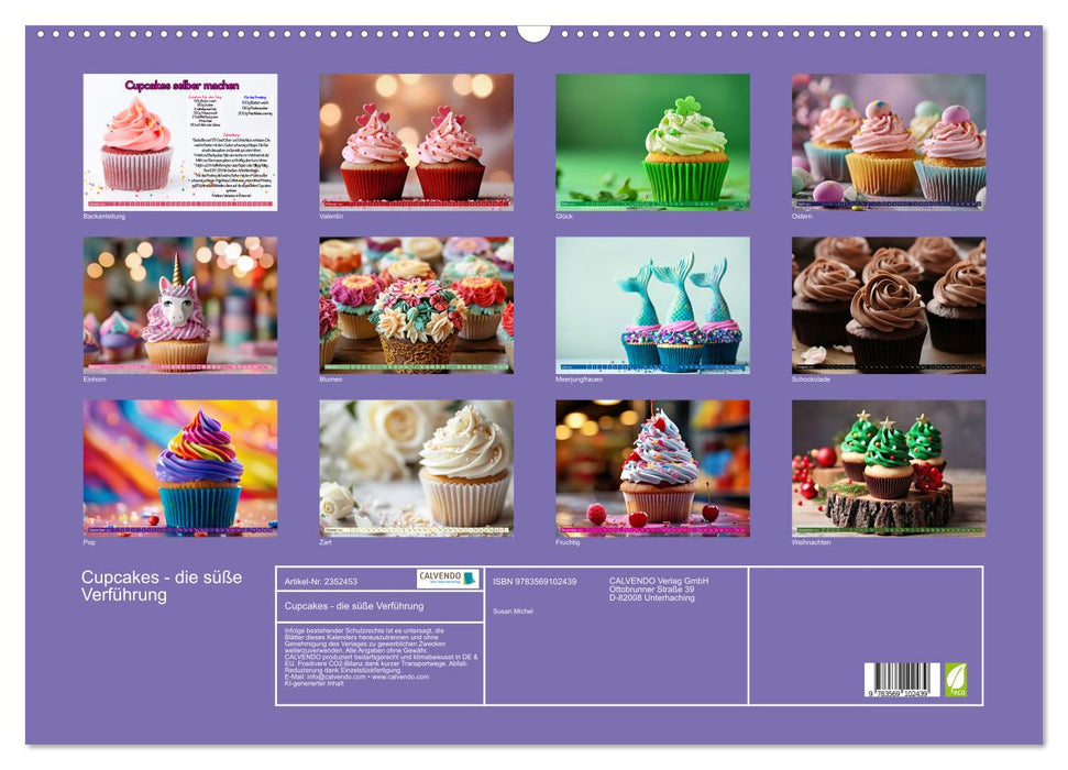 Cupcakes - die süße Verführung (CALVENDO Wandkalender 2027)