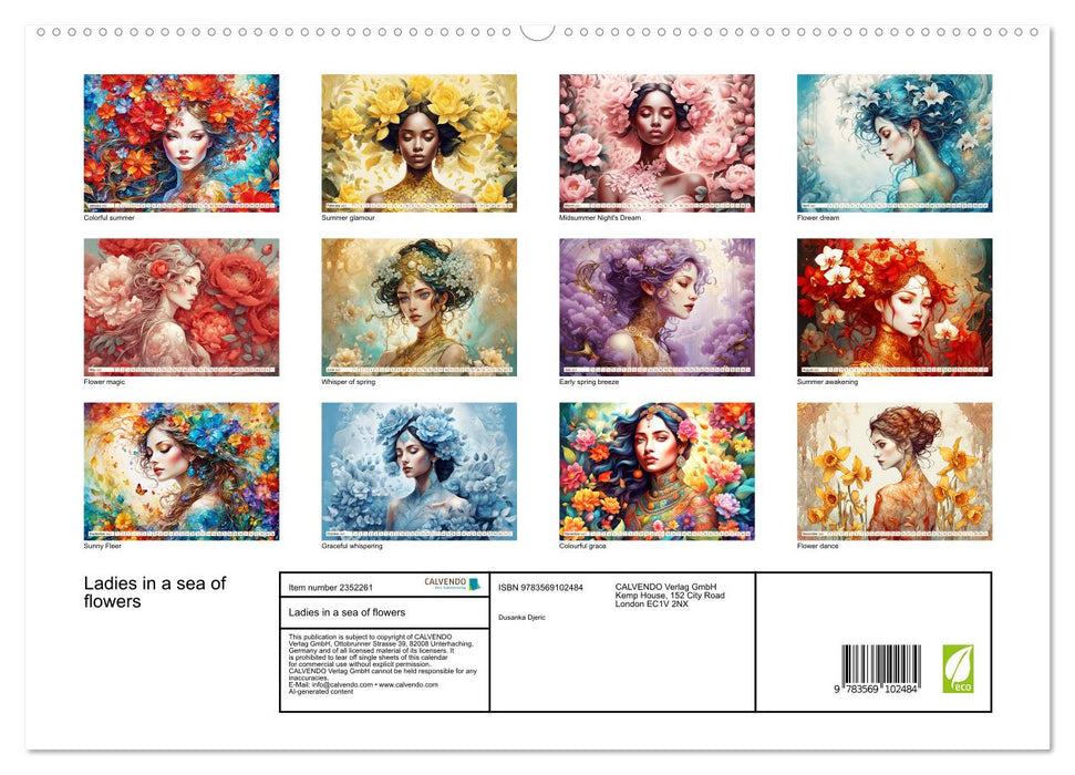 Ladies in a sea of flowers (CALVENDO Premium-Calendar 2027)