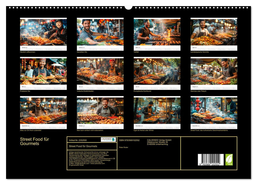 Street Food für Gourmets (CALVENDO Premium Wandkalender 2027)