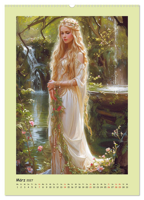 Druidenland. Keltische Fantasy-Figuren aus der Anderwelt (CALVENDO Wandkalender 2027)