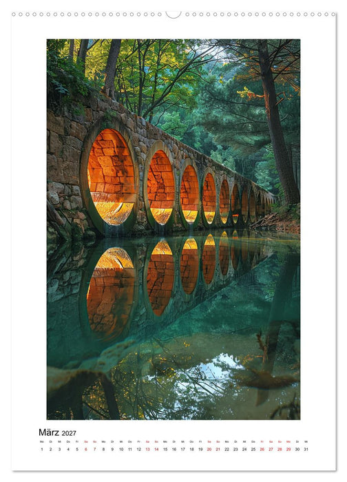 Spiegelungen - Reflektierte Schönheiten der Natur (CALVENDO Wandkalender 2027)