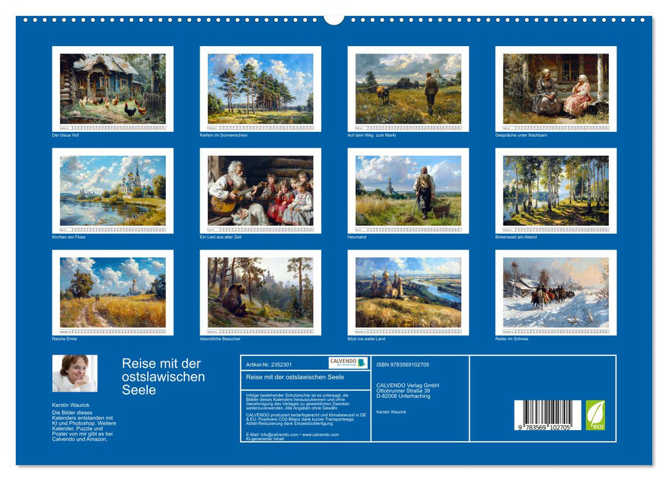 Reise mit der ostslawischen Seele (CALVENDO Premium Wandkalender 2027)