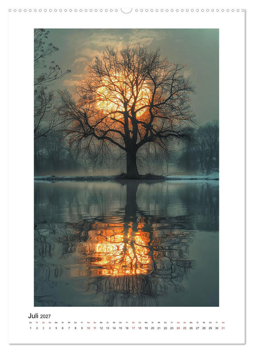 Spiegelungen - Reflektierte Schönheiten der Natur (CALVENDO Premium Wandkalender 2027)