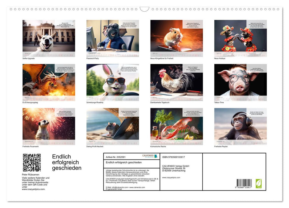 Endlich erfolgreich geschieden (CALVENDO Wandkalender 2027)