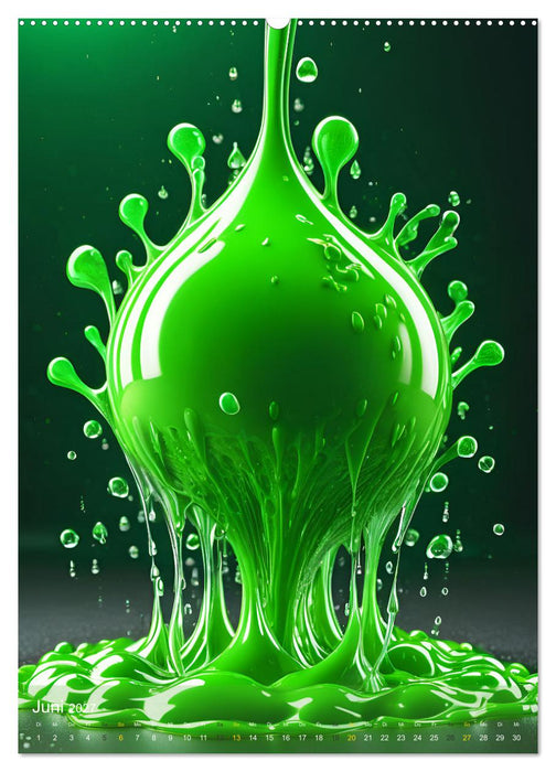Splish! Splash! DROP ART (CALVENDO Wandkalender 2027)