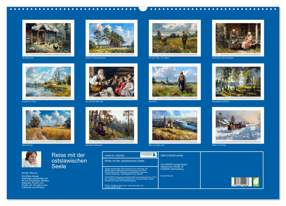 Reise mit der ostslawischen Seele (CALVENDO Wandkalender 2027)