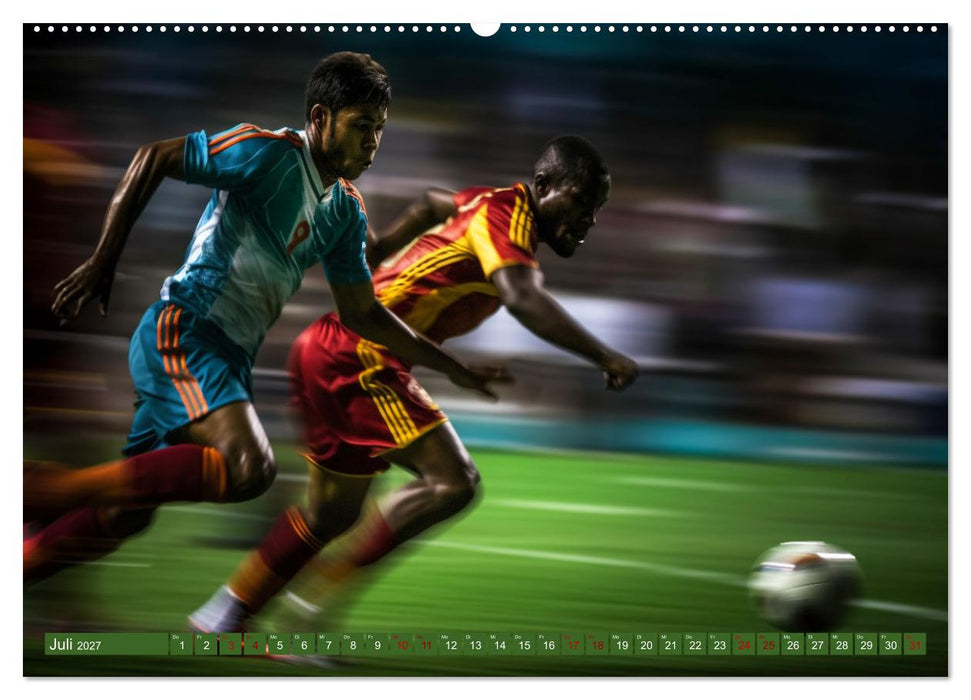 Fußball - Dynamik am Ball (CALVENDO Premium Wandkalender 2027)