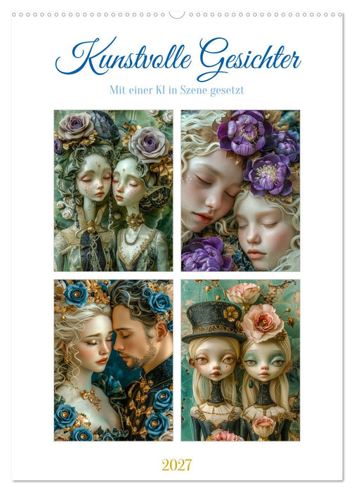 Kunstvolle Gesichter (CALVENDO Wandkalender 2027)