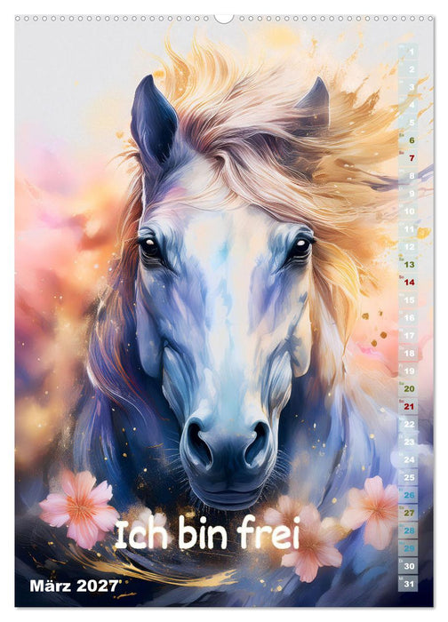 Ich bin stark - Ein tierischer Affirmationskalender (CALVENDO Wandkalender 2027)