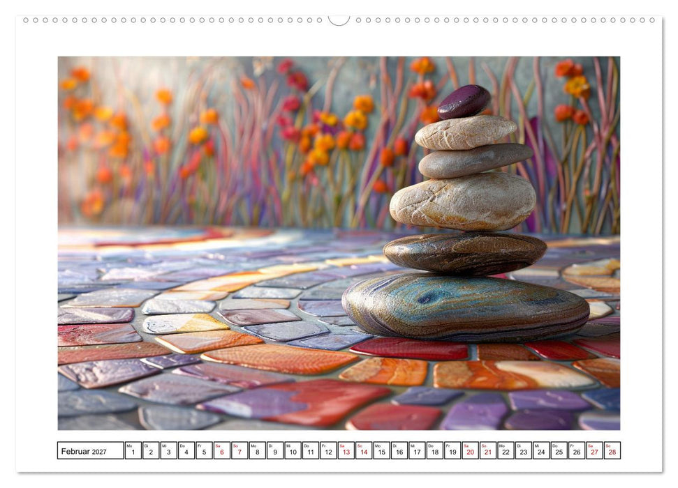 Augenmeditation im Zen Garten (CALVENDO Premium Wandkalender 2027)