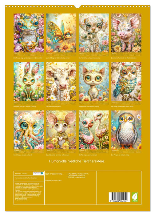 Humorvolle niedliche Tiercharaktere (CALVENDO Premium Wandkalender 2027)