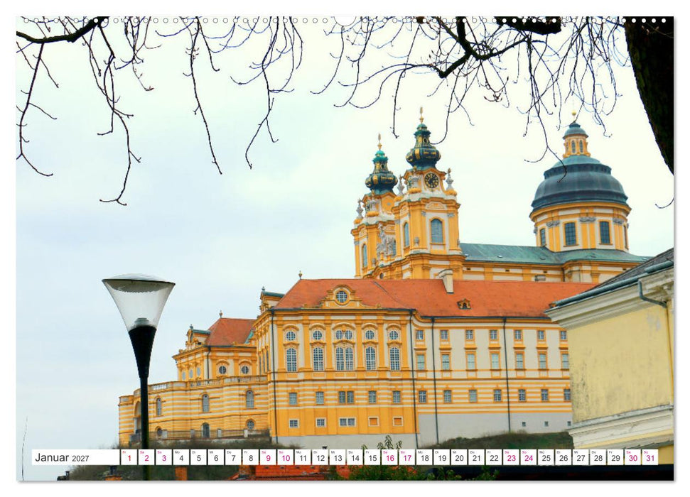 Ansichten vom Stift in Melk (CALVENDO Premium Wandkalender 2027)