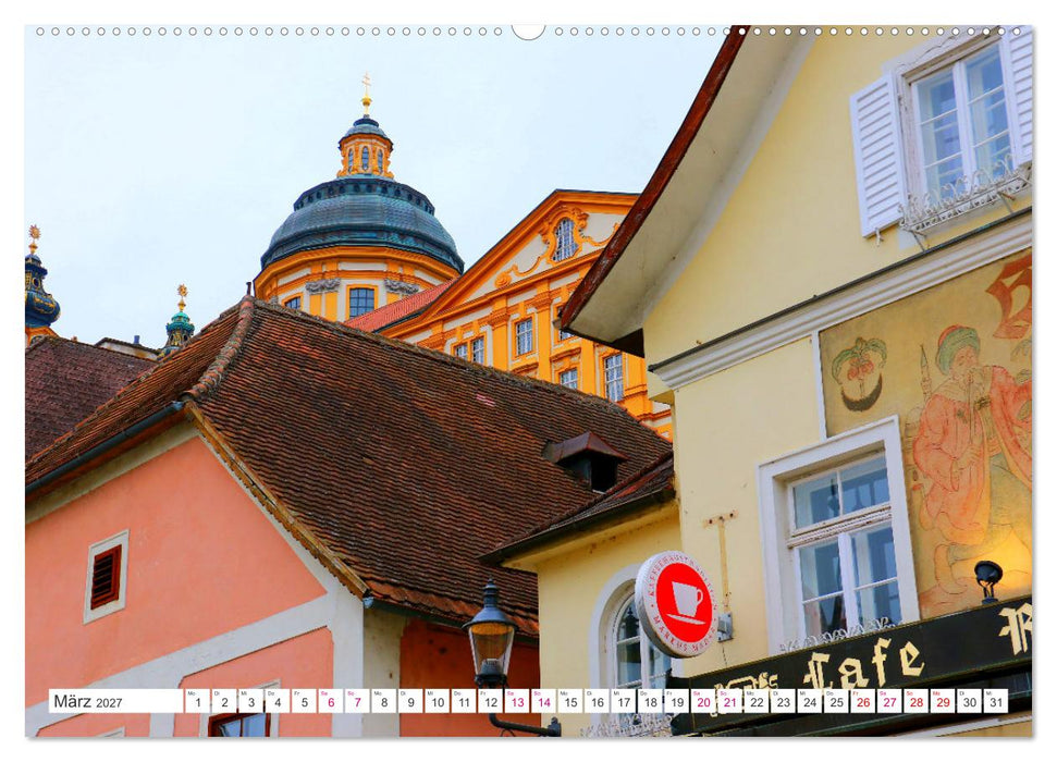 Ansichten vom Stift in Melk (CALVENDO Premium Wandkalender 2027)