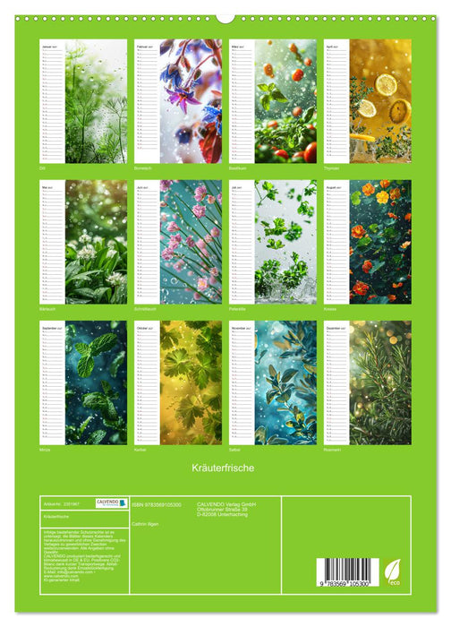 Kräuterfrische (CALVENDO Premium Wandkalender 2027)