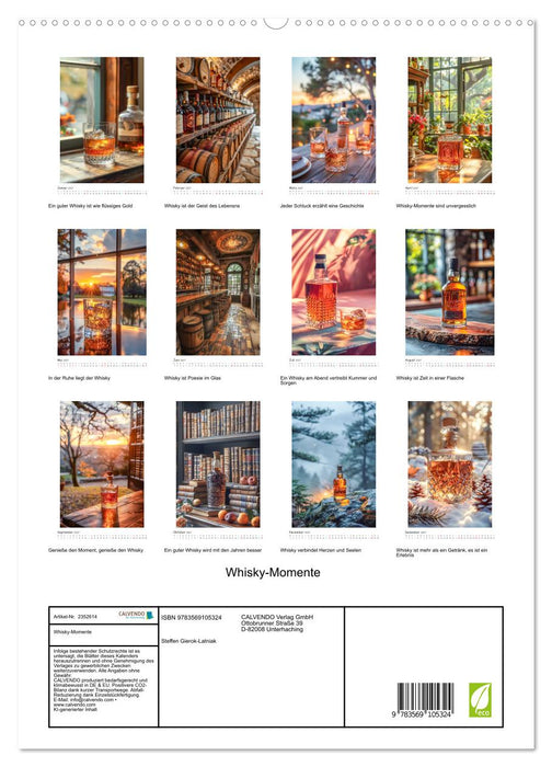 Whisky-Momente (CALVENDO Premium Wandkalender 2027)