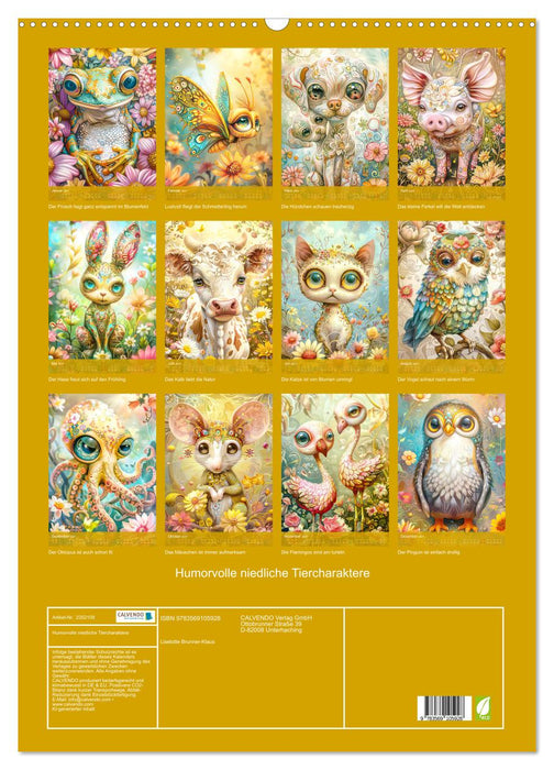 Humorvolle niedliche Tiercharaktere (CALVENDO Wandkalender 2027)