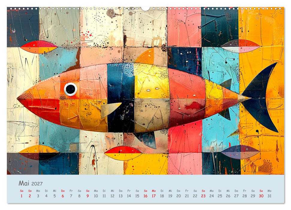 Ozean - Flossen, Schalen, Tentakel (CALVENDO Wandkalender 2027)