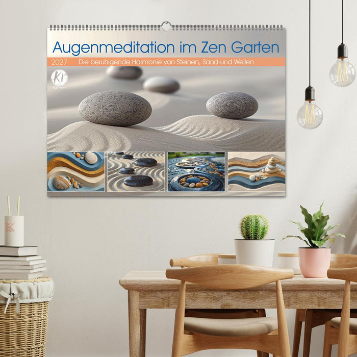 Augenmeditation im Zen Garten (CALVENDO Wandkalender 2027)