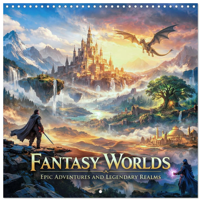 Fantasy Worlds - Epic Adventures and Legendary Realms (CALVENDO Monthly Calendar 2027)