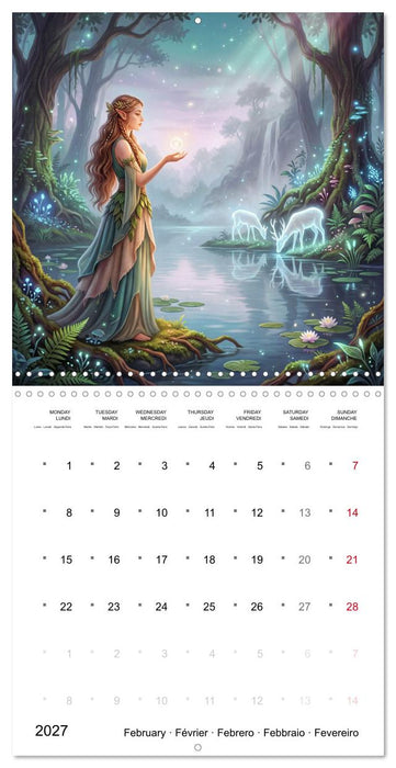Fantasy Worlds - Epic Adventures and Legendary Realms (CALVENDO Monthly Calendar 2027)