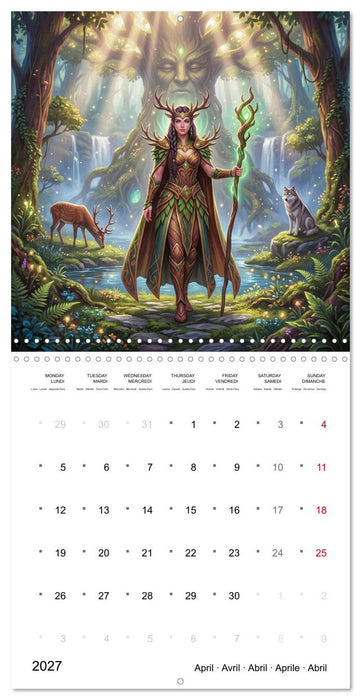 Fantasy Worlds - Epic Adventures and Legendary Realms (CALVENDO Monthly Calendar 2027)