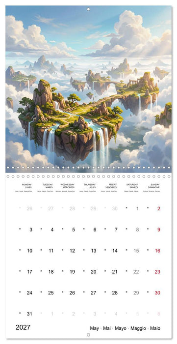 Fantasy Worlds - Epic Adventures and Legendary Realms (CALVENDO Monthly Calendar 2027)