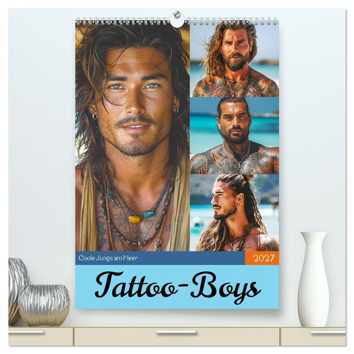 Tattoo-Boys. Coole Jungs am Meer (CALVENDO Premium Wandkalender 2027)