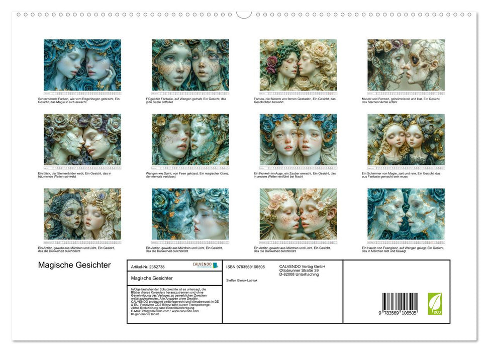 Magische Gesichter (CALVENDO Premium Wandkalender 2027)