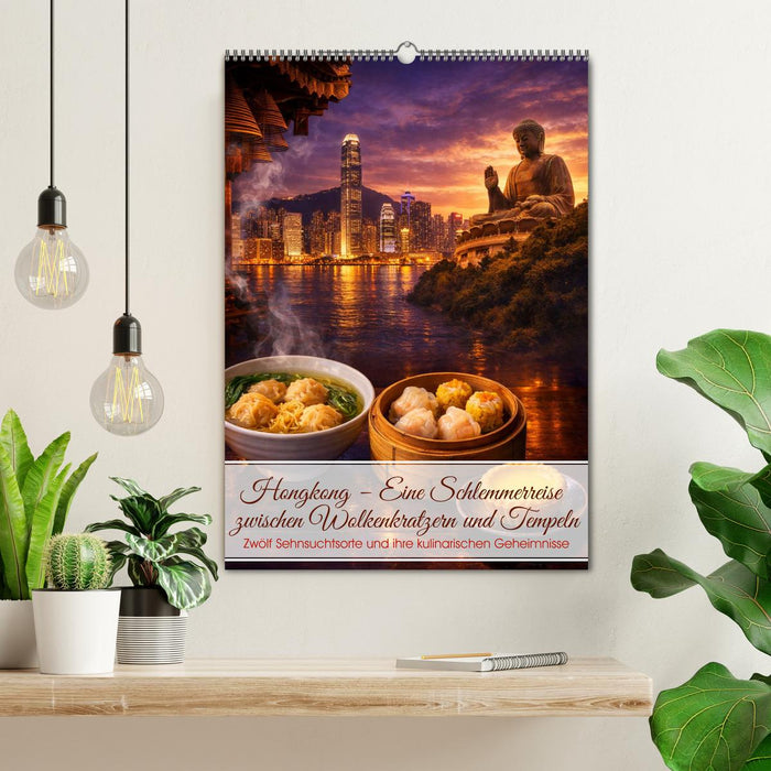 Hongkong – Eine Schlemmerreise zwischen Wolkenkratzern und Tempeln (CALVENDO Wandkalender 2027)
