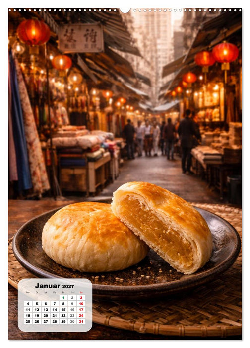 Hongkong – Eine Schlemmerreise zwischen Wolkenkratzern und Tempeln (CALVENDO Wandkalender 2027)