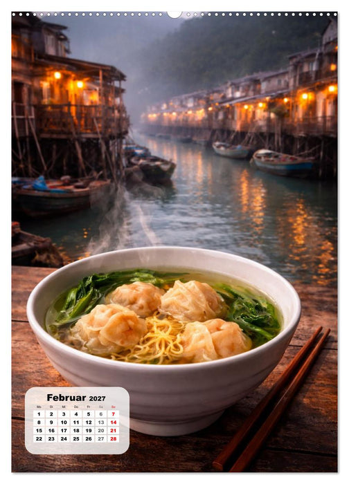 Hongkong – Eine Schlemmerreise zwischen Wolkenkratzern und Tempeln (CALVENDO Wandkalender 2027)