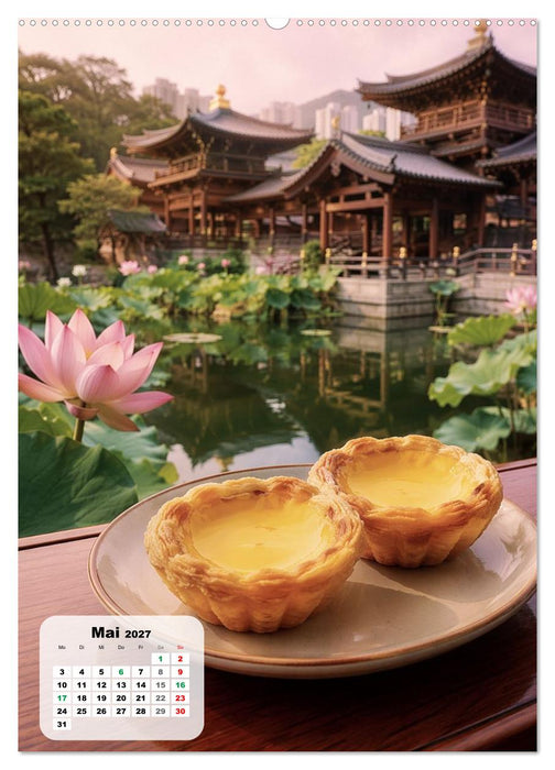 Hongkong – Eine Schlemmerreise zwischen Wolkenkratzern und Tempeln (CALVENDO Wandkalender 2027)