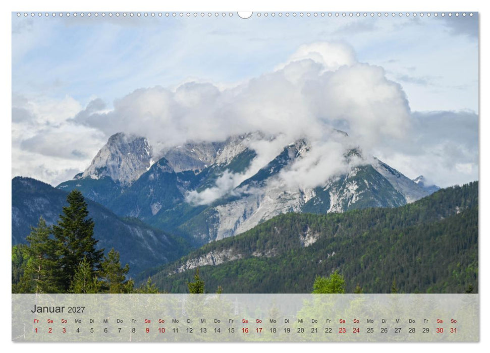 Alpenwelten-Zwischen Wetterstein und Karwendel (CALVENDO Wandkalender 2027)