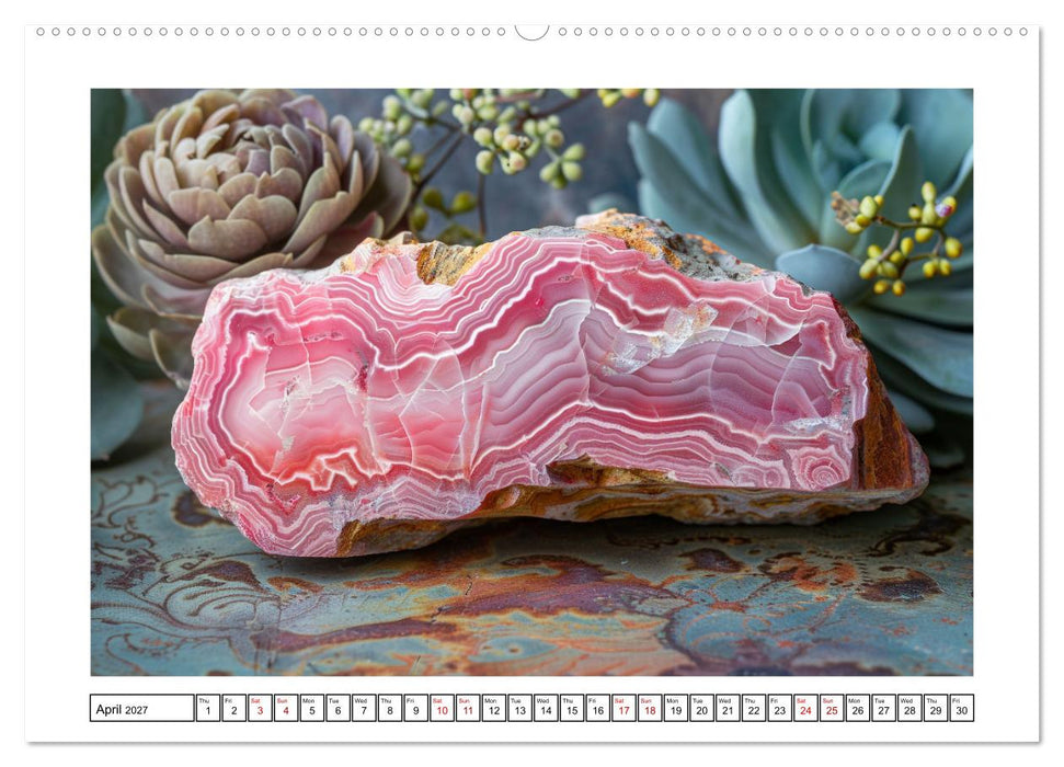 Shining Semi-Precious Stones (CALVENDO Monthly Calendar 2027)