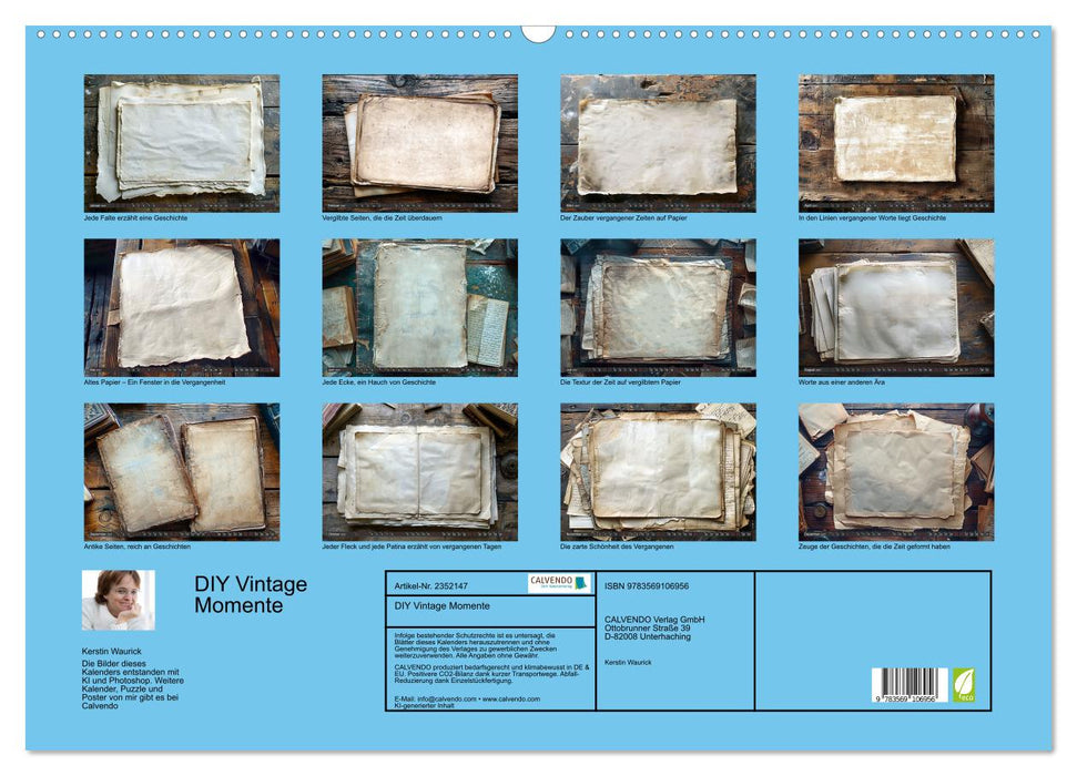 DIY Vintage Momente (CALVENDO Wandkalender 2027)