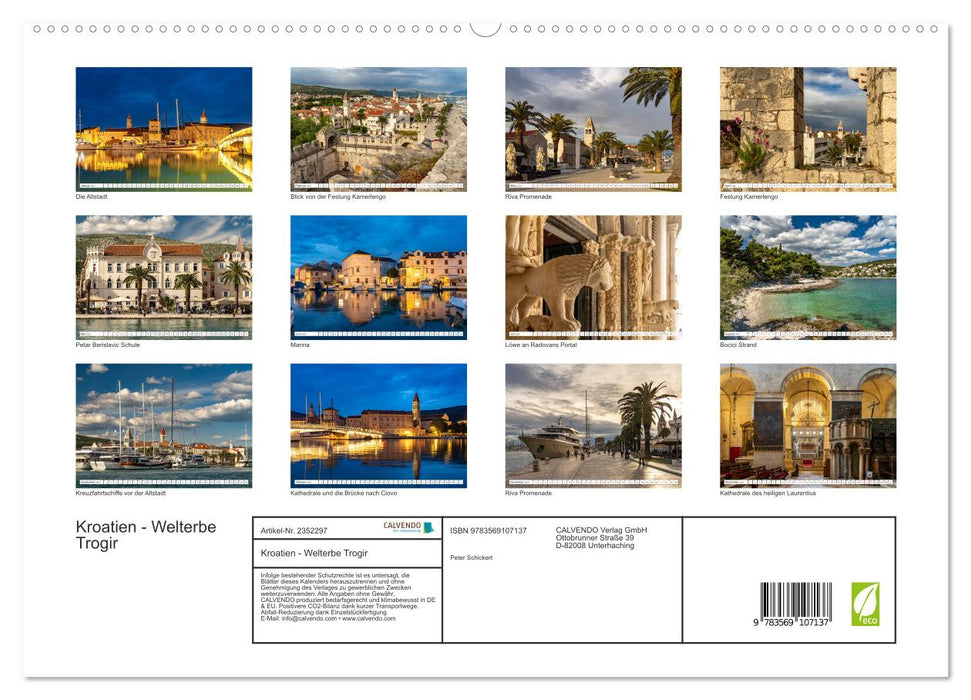 Kroatien - Welterbe Trogir (CALVENDO Premium Wandkalender 2027)