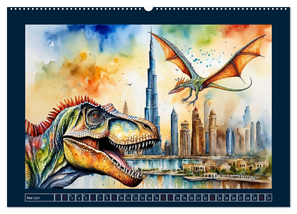 Dinosaurier erobern die Welt zurück (CALVENDO Wandkalender 2027)