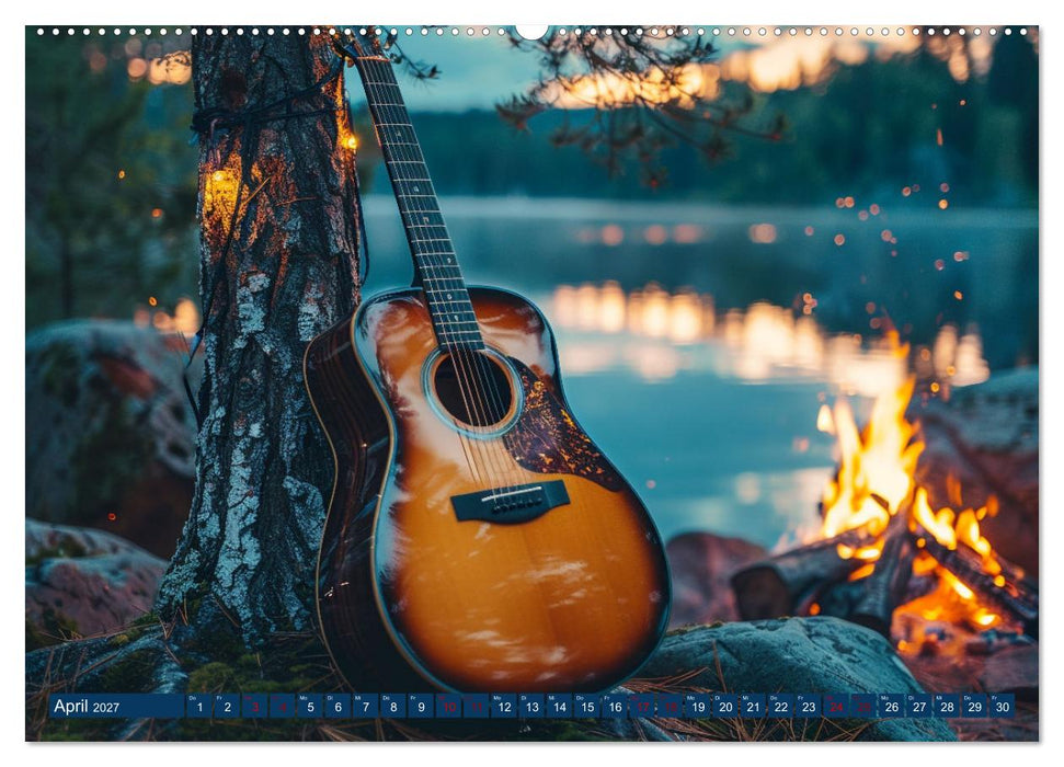 Wegbegleiter Gitarre (CALVENDO Wandkalender 2027)