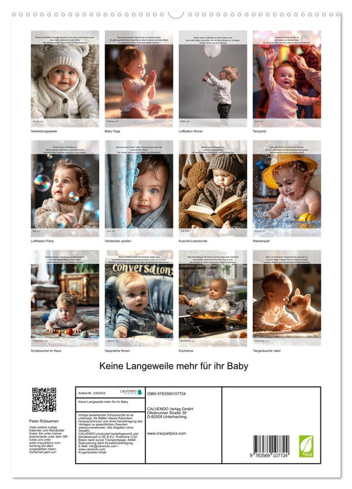 Keine Langeweile mehr für ihr Baby (CALVENDO Premium Wandkalender 2027)