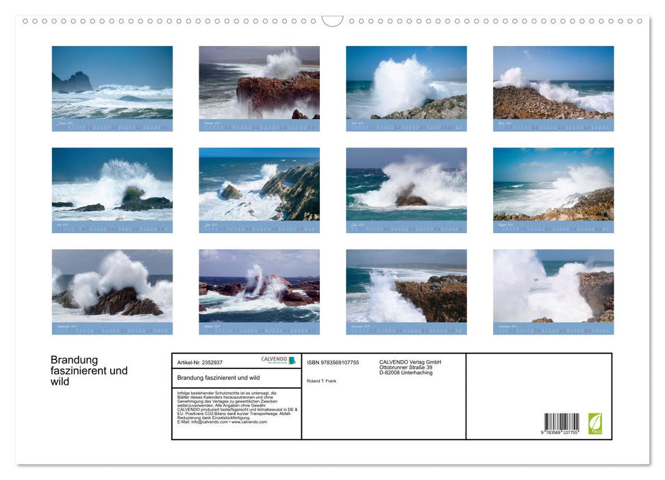 Brandung faszinierent und wild (CALVENDO Wandkalender 2027)
