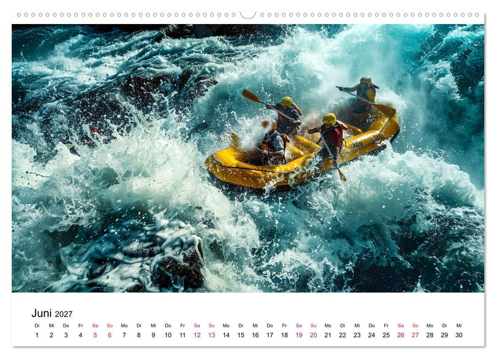 Rafting für Mutige (CALVENDO Premium Wandkalender 2027)
