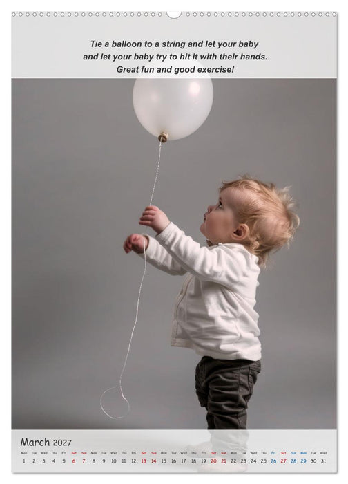 No more boredom for your baby (CALVENDO Monthly Calendar 2027)