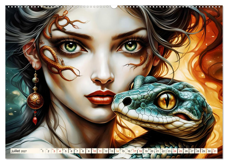 Adoratrice de serpents (CALVENDO Calendrier supérieur 2027)