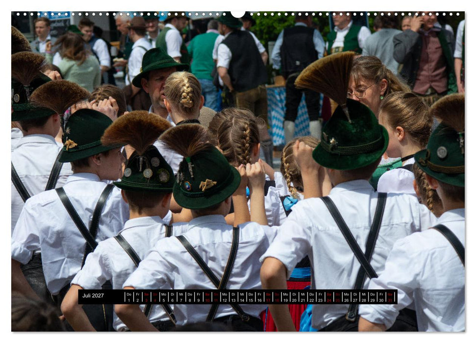 Maibaum aufstellen (CALVENDO Premium Wandkalender 2027)