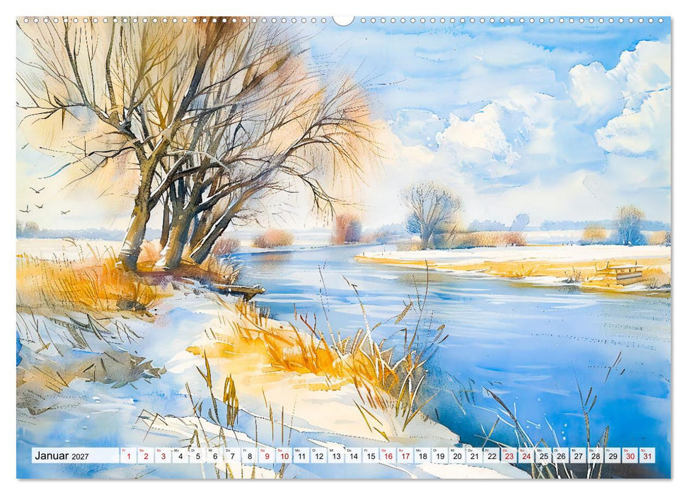 Havelland Flair - Immer in Flussnähe (CALVENDO Wandkalender 2027)
