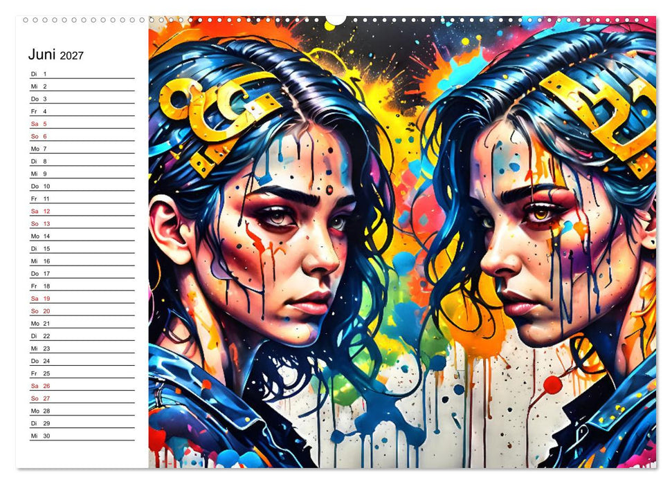 Street Art Sternzeichen (CALVENDO Premium Wandkalender 2027)