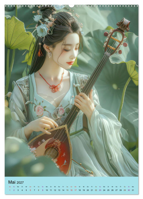 Graziöse asiatische Frauen - Asienstil (CALVENDO Wandkalender 2027)