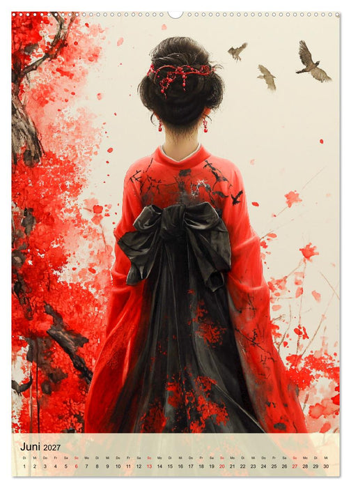 Geishas. Japans traditionelle und faszinierende Kultur (CALVENDO Premium Wandkalender 2027)