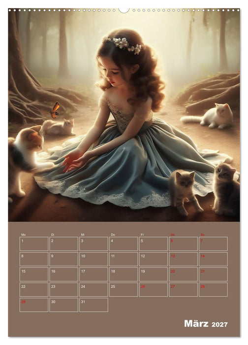 Königliche Momente - Kleine Prinzessin im Märchenwald (CALVENDO Wandkalender 2027)