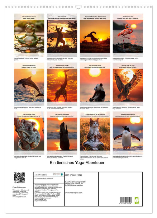 Ein tierisches Yoga-Abenteuer (CALVENDO Wandkalender 2027)
